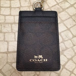 COACH Signature C PVC Lanyard ID
